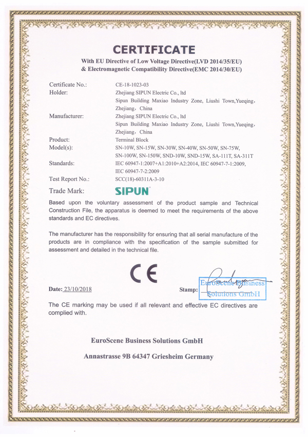 SN-series-CE-certification